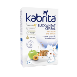 Griķu putra Kabrita® uz piena maisījuma pamata ar ābolu un aprikozi, 180g